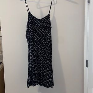 Casual black dress Large, minimalist pattern